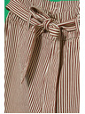 Moodo Prugaste hlače s pojasom u struku Moodo