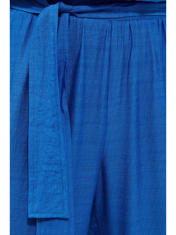 Moodo Azurne hlače s širokim nogavicama Moodo