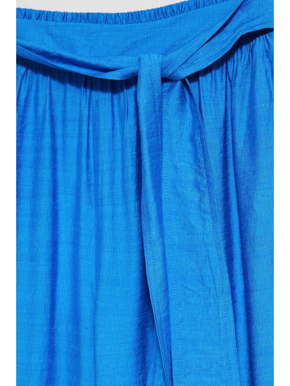 Moodo Azurne hlače s širokim nogavicama Moodo