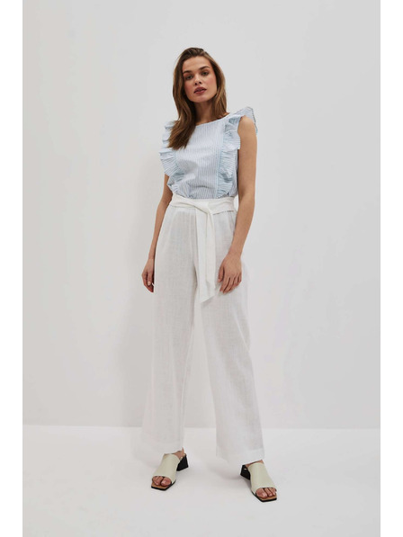 Moodo Lanene hlače širokog kroja Moodo