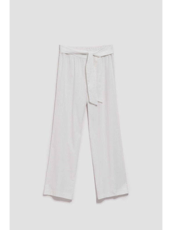 Moodo Lanene hlače širokog kroja Moodo