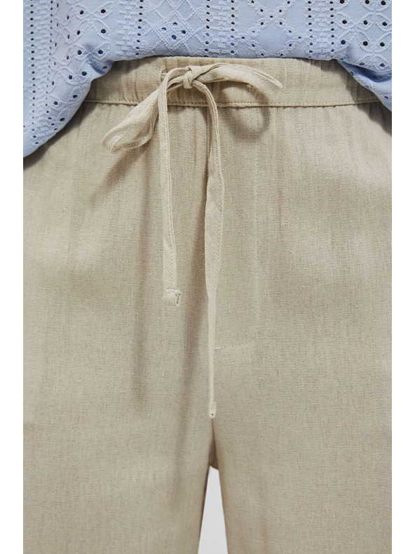 Moodo Pijesak boje hlače s ravnom nogavicom Moodo