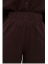 Moodo Tamnosmeđe hlačo-suknje s gumicom u struku Moodo