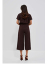 Moodo Tamnosmeđe hlačo-suknje s gumicom u struku Moodo