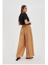Moodo Viskozne hlače s širokim nogavicama bež boje Moodo
