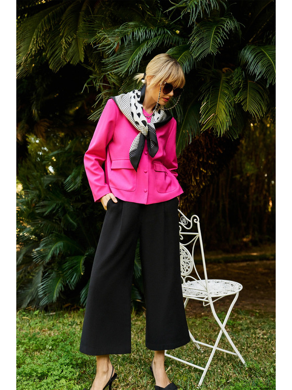 Moodo Crne hlačo-suknje s gumbima Moodo