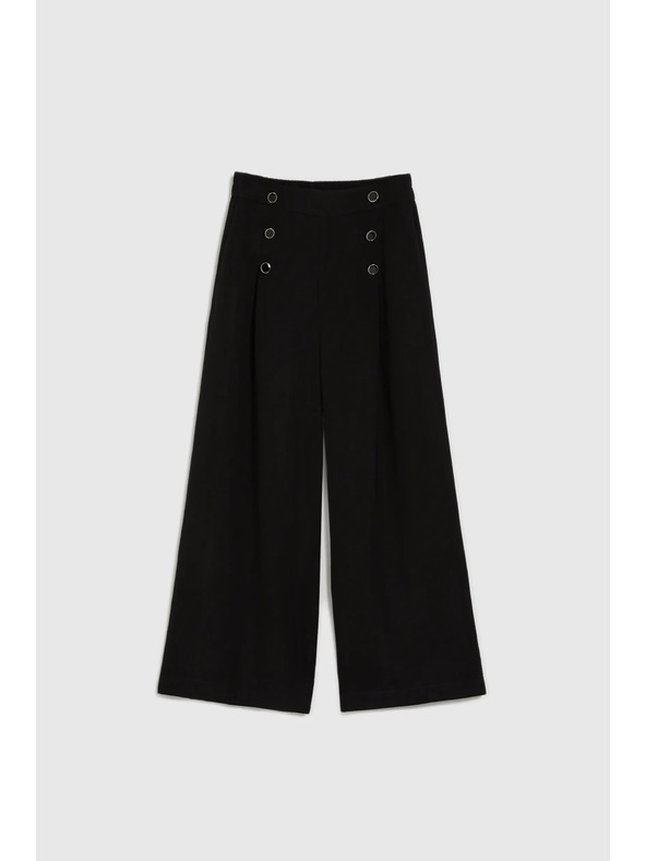 Moodo Crne hlačo-suknje s gumbima Moodo