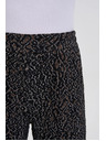 Moodo Crne hlače s leopard uzorkom Moodo