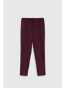 Moodo Bordo hlače sa strukturom i ravnim nogavicama Moodo