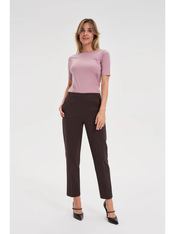 Moodo Smeđe cigarete hlače Moodo