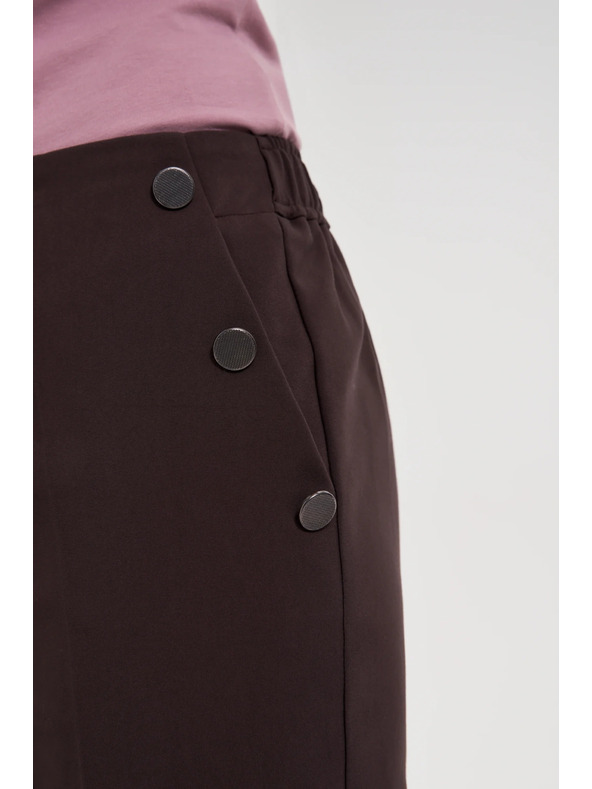 Moodo Smeđe cigarete hlače Moodo