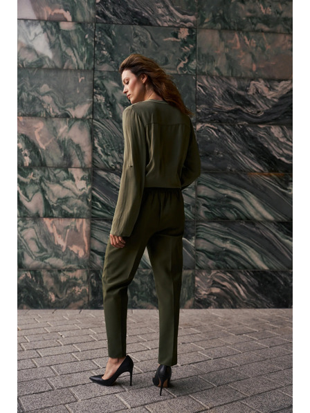 Moodo Tamno maslinaste cigarete hlače Moodo