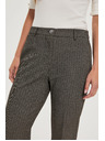 Moodo Tamno bež hlače s metalnim vlaknom Moodo