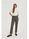 Moodo Tamno bež hlače s metalnim vlaknom Moodo