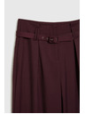 Moodo Bordo hlače s teksturom i pojasom Moodo