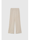 Moodo Bež hlače širokih nogavica Moodo