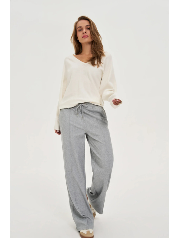 Moodo Sive hlače širokih nogavica Moodo