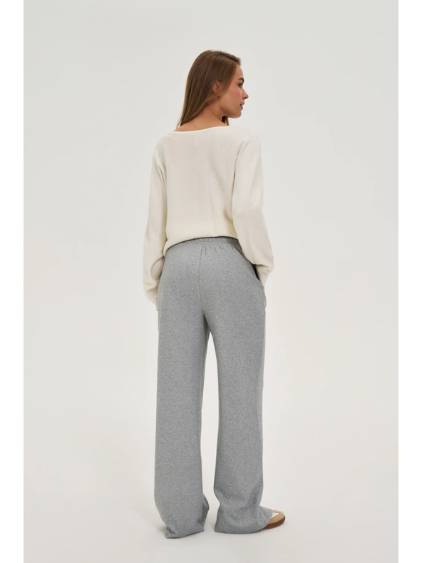 Moodo Sive hlače širokih nogavica Moodo