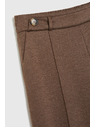 Moodo Smeđe hlače s širokim nogavicama Moodo