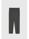 Moodo Grafitne hlače s uzorkom riblje kosti Moodo