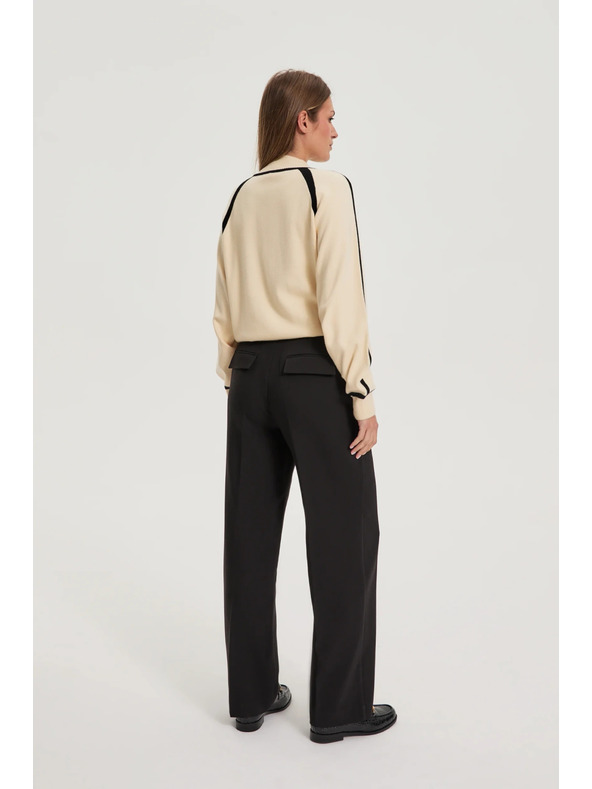 Moodo Crne hlače s pojasom Moodo