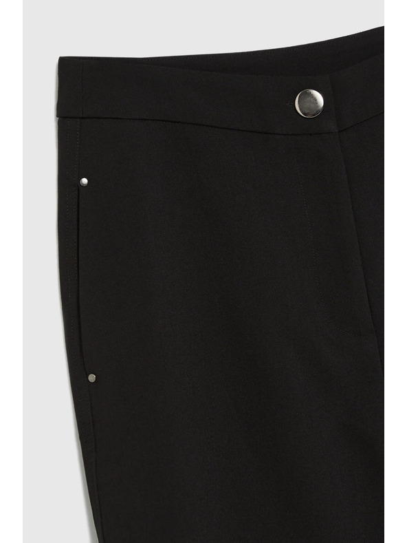 Moodo Glatke crne hlače Moodo