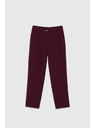 Moodo Glatke hlače boje burgundca Moodo