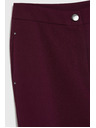Moodo Glatke hlače boje burgundca Moodo