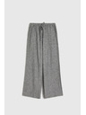 Moodo Sive pamučne hlače širokih nogavica Moodo