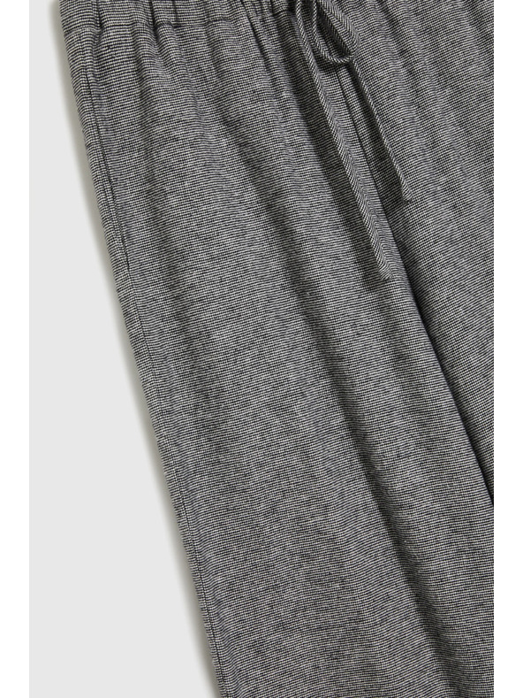 Moodo Sive pamučne hlače širokih nogavica Moodo