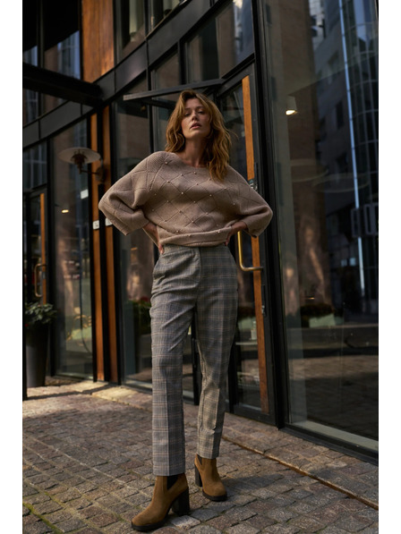 Moodo Sive karirane hlače Moodo