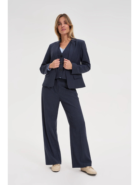 Moodo Tamno plave prugaste hlače Moodo