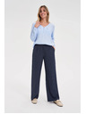 Moodo Tamno plave prugaste hlače Moodo