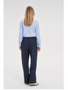 Moodo Tamno plave prugaste hlače Moodo