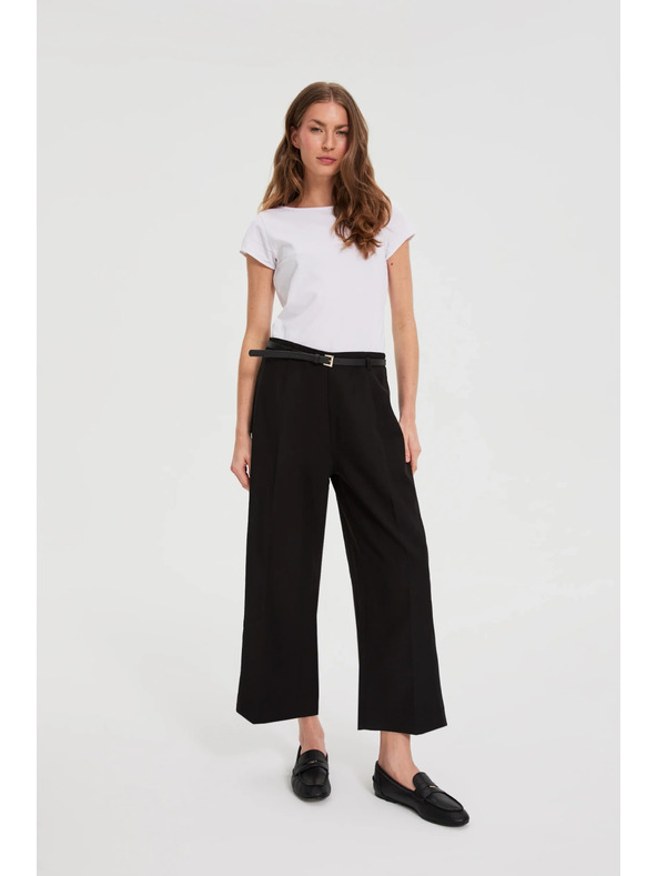Moodo Crne hlače s pojasom Moodo