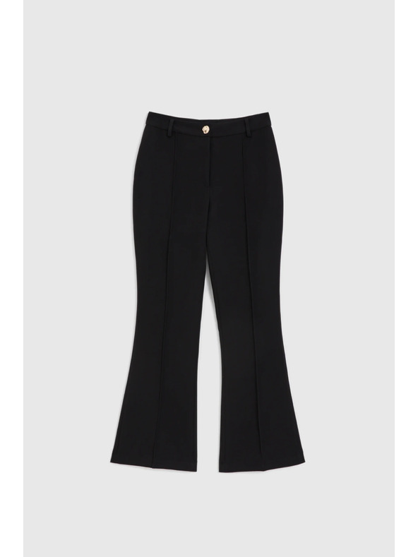 Moodo Crne zvonaste hlače Moodo