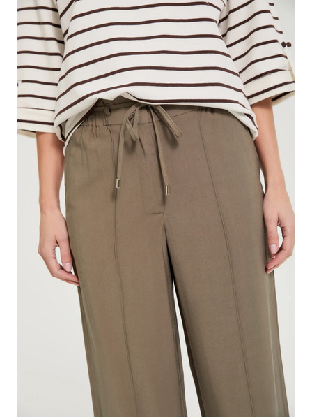 Moodo Maslinaste široke hlače Moodo