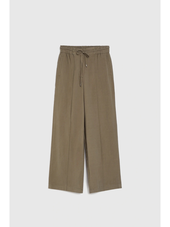 Moodo Maslinaste široke hlače Moodo