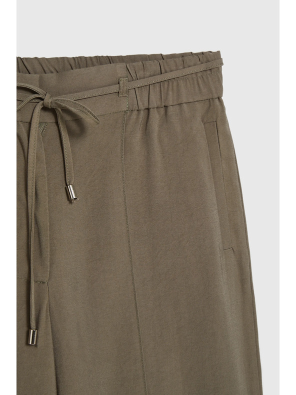 Moodo Maslinaste široke hlače Moodo