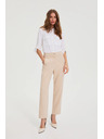 Moodo Glatke hlače bež boje Moodo