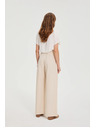 Moodo Bež hlače s pojasom Moodo