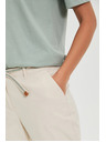 Moodo Bež pamučne hlače Moodo