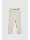 Moodo Bež pamučne hlače Moodo