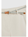 Moodo Bež pamučne hlače Moodo