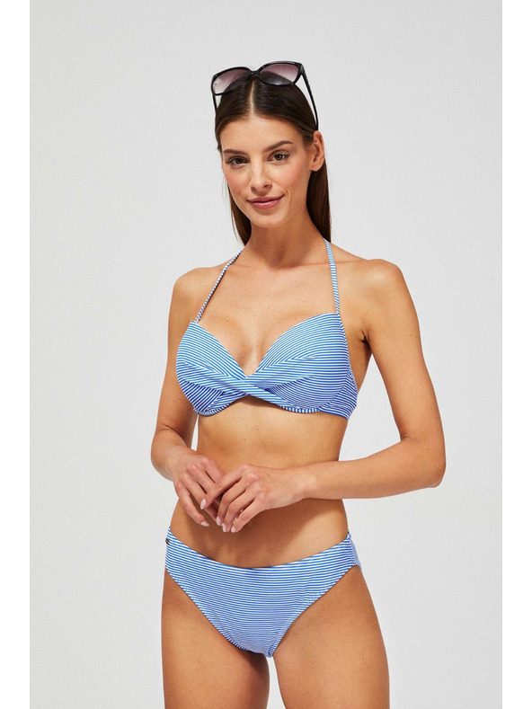 Moodo Prugasti donji dio kupaćeg kostima plavi Moodo