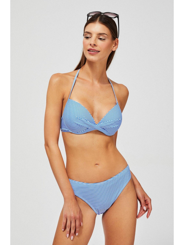 Moodo Prugasti donji dio kupaćeg kostima plavi Moodo