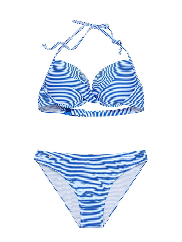 Moodo Prugasti donji dio kupaćeg kostima plavi Moodo