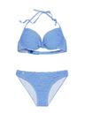 Moodo Prugasti donji dio kupaćeg kostima plavi Moodo