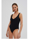 Moodo Glatki jednodjelni crni kupaći kostim Moodo