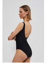 Moodo Glatki jednodjelni crni kupaći kostim Moodo